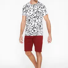 Koton Мужские красные шорты Чино с карманами 8YAM41000NW