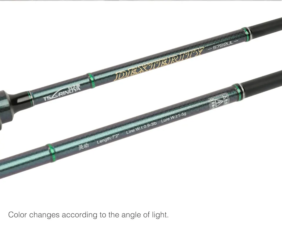 TSURINOYA ловкость 722 2,19 м UL все аксессуары FUJI спиннинговое удилище AJING удилище маленькая приманка, выделенная Удочка Rockfish