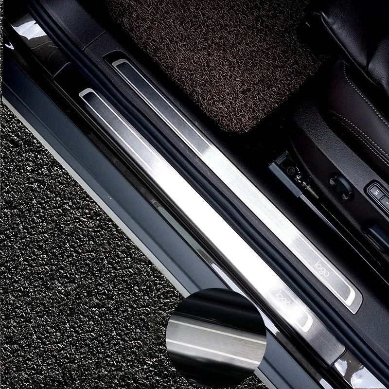 Для Volkswagen Passat B8 Variant автомобильные наклейки Модифицированная нержавеющая сталь дверной порог корпус яркая полоса декоративная полоса дверной порог