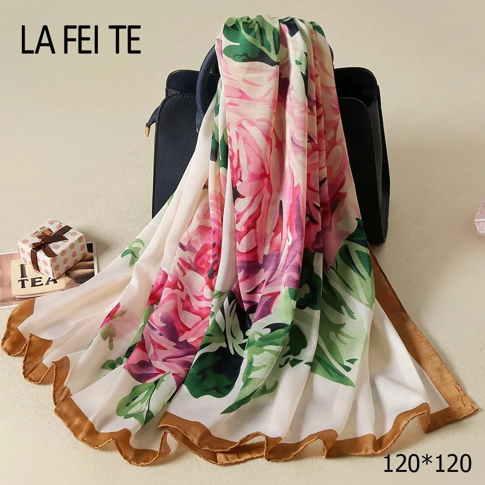 Twill Silk Scarf Women Hijab 2019 Summer Foulard Femme Stole Hair Satin Chiffon Bandana Shawl Womens Square Scarf For Ladies