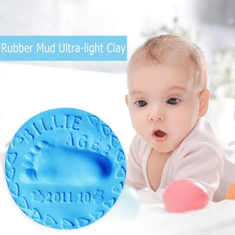 

2pcs Rubber Mud Ultra-light Clay Handprint Mud Children Educational Toys