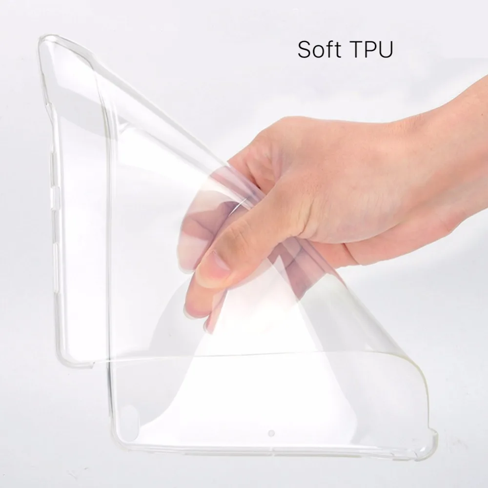 Чехол для 2017 iPad Pro 10 5 12 9 7 дюймов смарт чехол клавиатуры мягкий TPU прозрачный