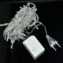 Струнный светильник 100 светодиодный 10 м Рождественский/свадебный/вечерние декоративный светильник s гирлянда AC 110 В 220 в наружный водонепроницаемый Светодиодный светильник 9 цветов