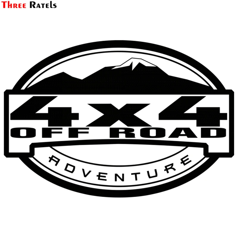 Three Ratels TZ-1334#15*21.9см прикольные наклейки на авто 4x4 off road лада нива уаз хантер