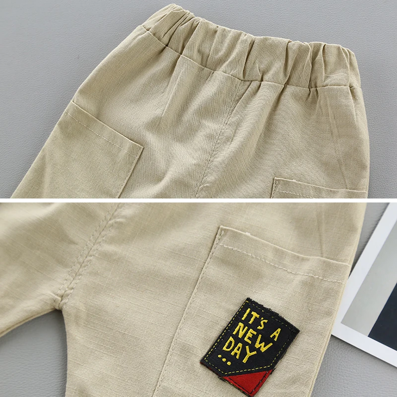 Ceny Maluch Baby Boy letnia koszula odzież garnitur 2019 moda liść drukuj zestaw dzieci niemowląt chłopców ubrania zestaw