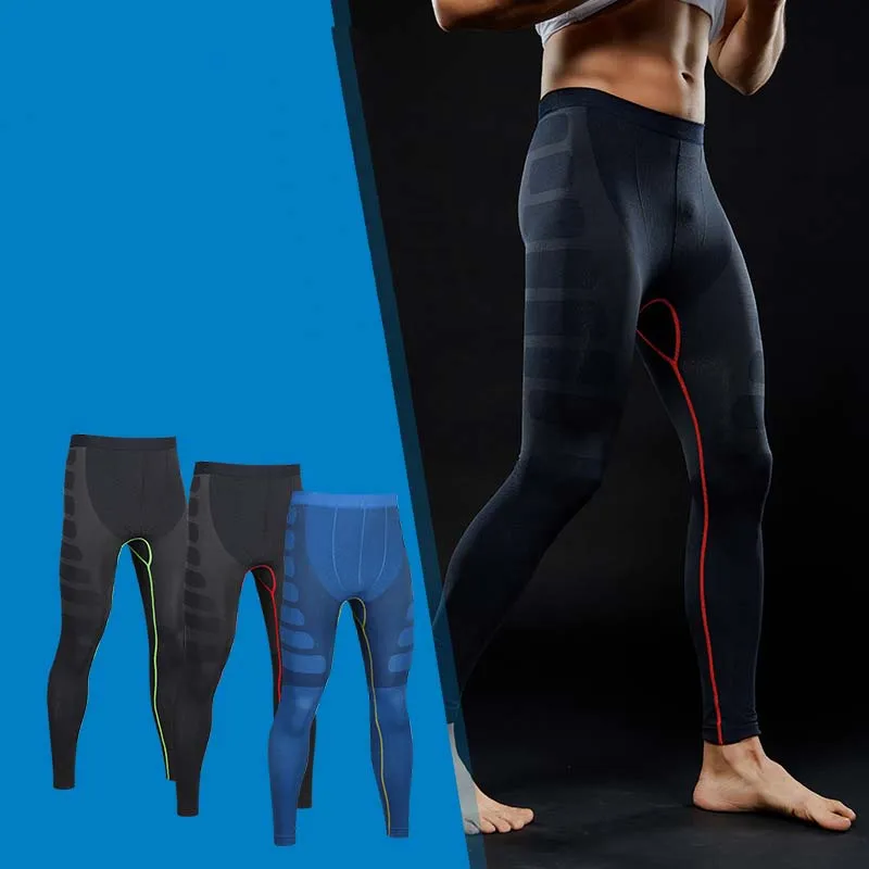 Yehan Men's Compression Pant Seamless Quick Dry Legging Tights Men