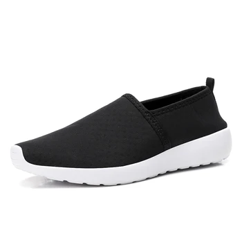 

size 42 2019 new Women Tennis Shoes Breathable Mesh Anti-skid slip on Sneakers Soft Athletic Trainers Tenis Mujer tenis mujer
