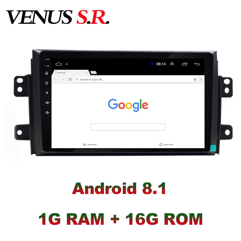 Discount VenusSR Android 8.1 2.5D car dvd For Suzuki SX4 radio 2007-2013 multimedia GPS Radio stereo gps navigation 1