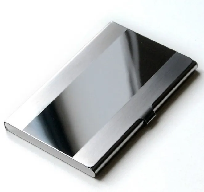 Xiniu мужские бумажники стальной Серебряный алюминиевый бизнес-кличка держатель для кредитных карт Чехол для мужчин бумажники Porte Carte#1360