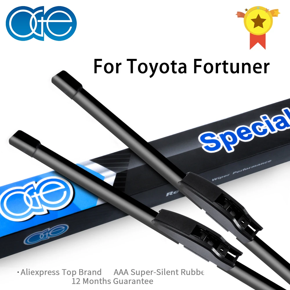 

OGE Front Wiper Blades For Toyota Fortuner 2004-2018 Windscreen Windshield Rubber Car Auto Accessories
