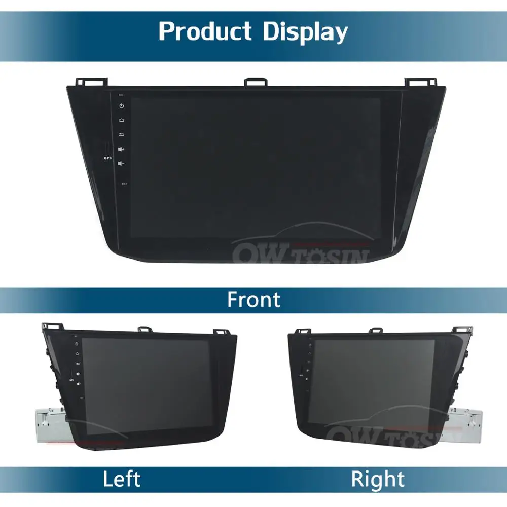 Top 10.1" IPS 8Core 4G+64G Android 9.0 Car DVD Player For VW Volkswagen Tiguan L 2017 2018 2019 GPS Navigation Radio Parrot BT DSP 2