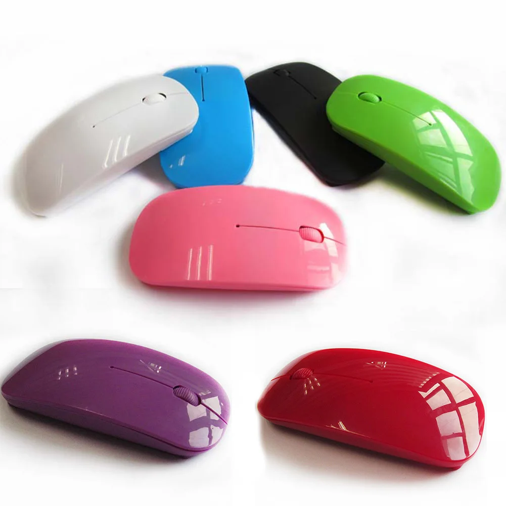 

Universal 2.4G Wireless Ultra thin Mouse For PC Notebook Cost-effective Colorful Wireless Mouse For Thinkpad Macbook ASUS Dell