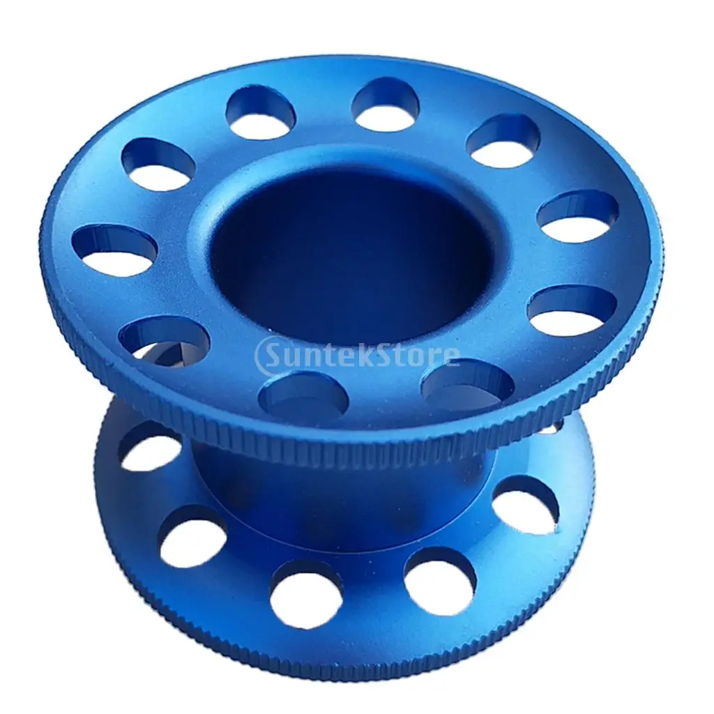 Lightweight Aluminum Alloy Scuba Diving Finger Spool Dive Reel Snorkeling Guide Line Spool Holder Water Sports Accessories