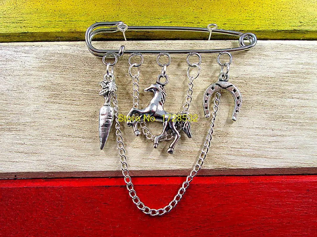 

Hot sale brooch Horse kilt pin brooch (50 mm)