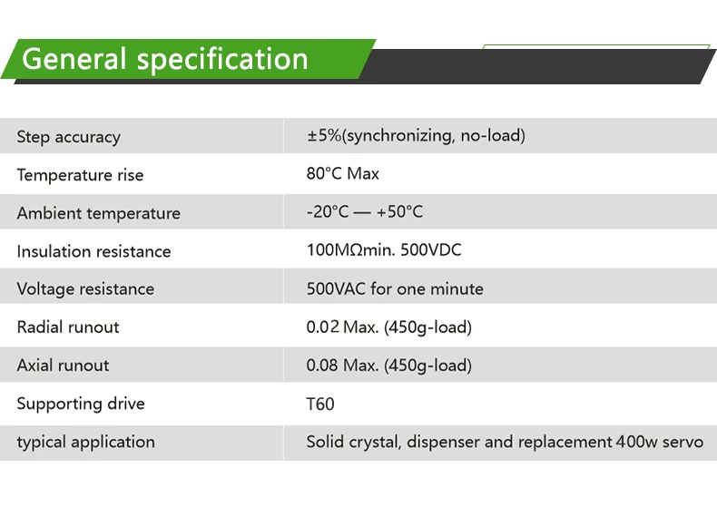 60A3EC шаговый Серводвигатель 3.0NM 2 фазы 5А Гибридный Nema 23 425 oz. in Серводвигатель шаговый двигатель Закрытая петля для комплекта маршрутизатор ЧПУ