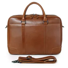 JMD Fashion Leather Laptop Bag Genuine Leather Top Handbag Men’s Briefcases 7348B