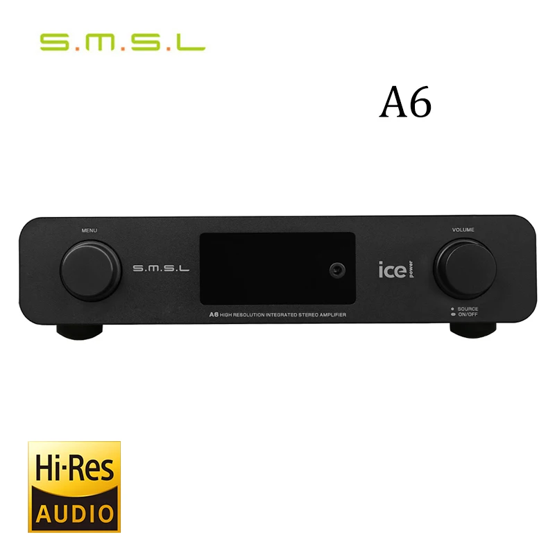SMSL A6 ak4452 50Wx2 HiFi аудио dsd512 цифровой декодер Усилители - Цена: 