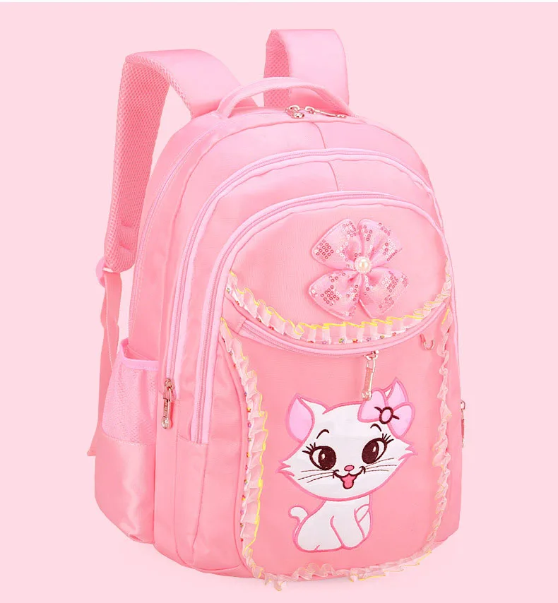 Школьная сумка с рисунком кота для девочек, рюкзак с рисунком из мультфильма, водонепроницаемая нейлоновая детская сумка, детская школьная сумка, рюкзак Mochila Infantil
