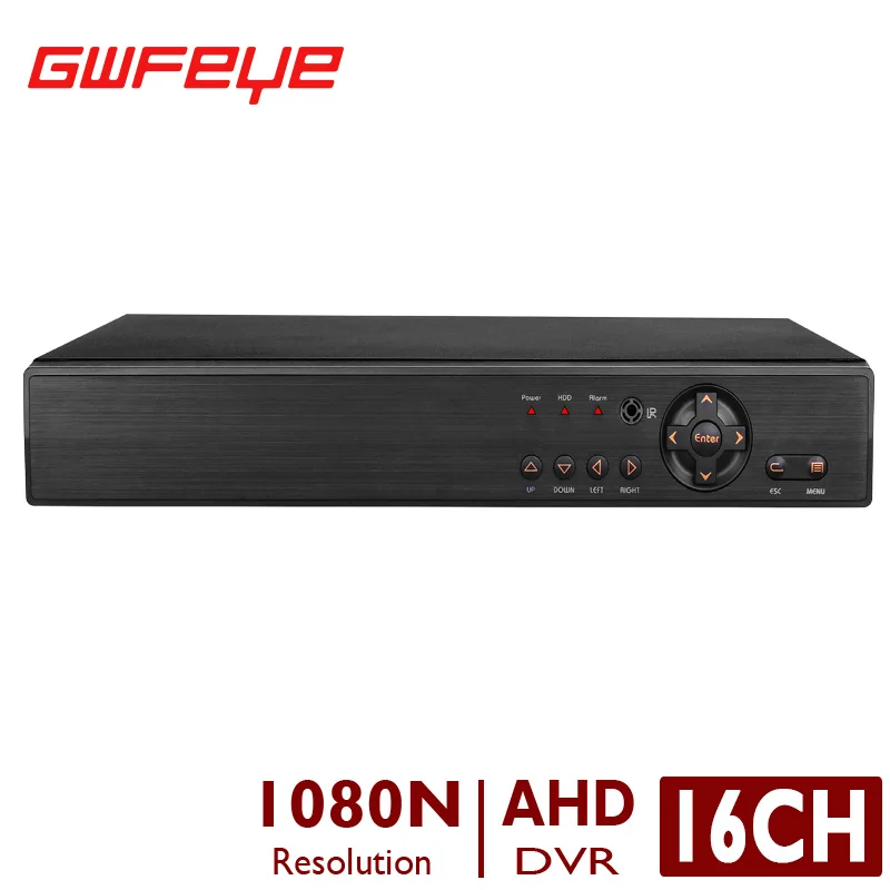 GWFEYE 16CH Channel Hybrid 1080N 5 In 1 DVR Video Recorder Support AHD TVI CVI Analog