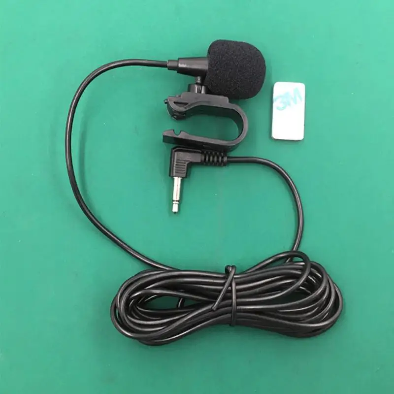 3.5mm Car-mounted Microphone Car Audio Accessories Stereo And Mono External Mic Bluetooth Portable Supplies Black Microphones