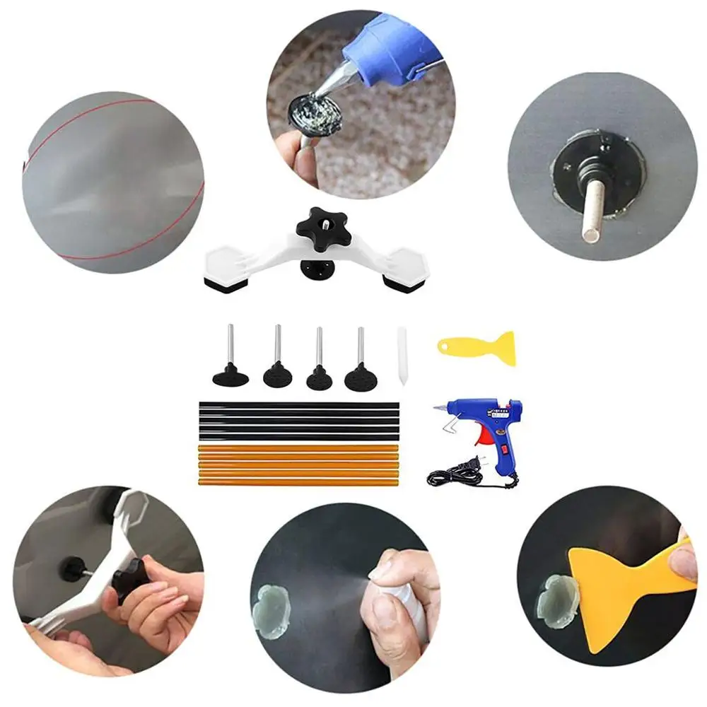 

Car AccessoriesGeneral 1 Sets Car Dent Repair Device Depression Repair Tool Pulling Bridge Professional Metal Auto Repair 5pz