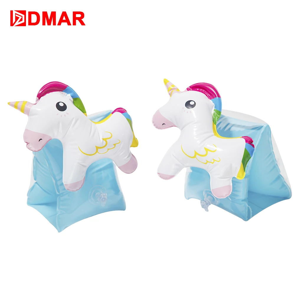 

DMAR Inflatable Unicorn Swimming Arm Bands Float For Kids Baby Pool Float Infants Swimming Ring Arm Floats Floatation Sleeves