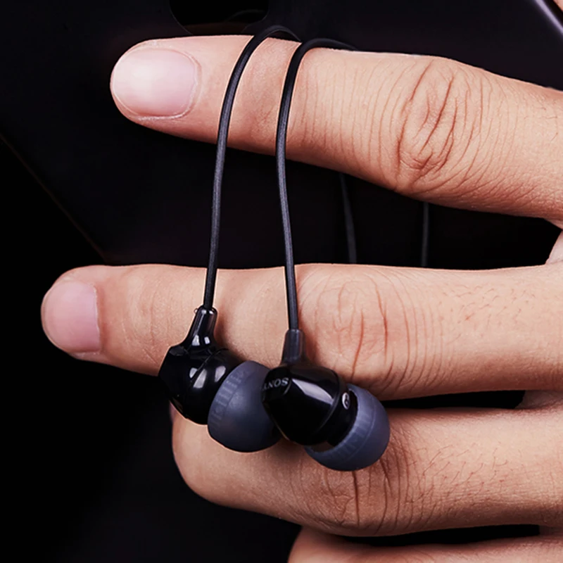 Оригинальные MDR EX15AP 3 5 мм стерео наушники музыкальные гарнитура для сна Iphone Sony