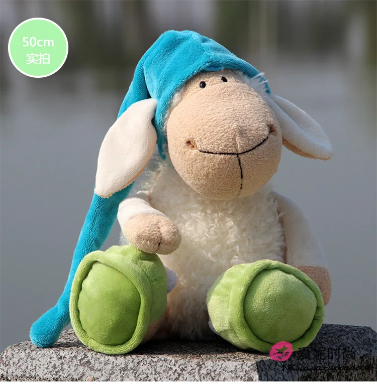 Jolly Sleepy Sheep Animal плюшевая игрушка новая горячая распродажа 25 см 35 см 50 см 80 см детский подарок на день рождения 1 шт. рождественские подарки