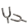 2pcs/Lot Hose Splicer Type U Shaped Fitting ,Stainless steel U-Shaped Hose Barbed Fitting With 8mm Beer Hose Home Brewing ► Photo 2/6