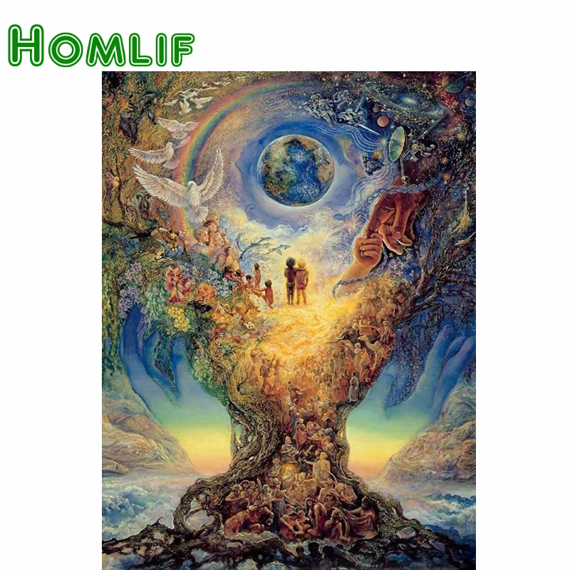 

HOMLIF Full Square/Round Drill 5D DIY Diamond Painting Diamond embroidery abstract needlework cross stitch set art wall picture