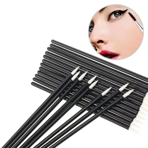 

Wholesale 100pcs Professional Eye Liner Pen Eyeliner Elbowed Brush Makeup Tool Freeshipping