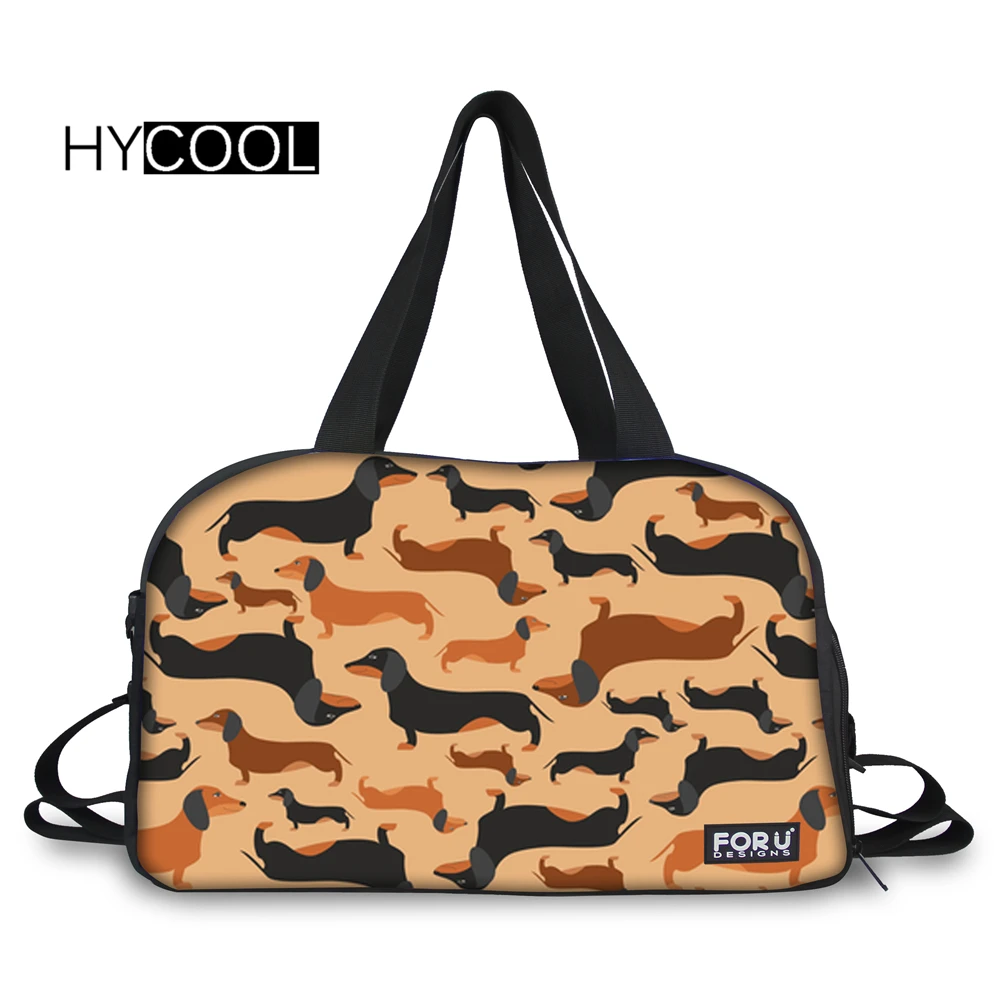 

HYCOOL Sausage Dog Printed Gyms Bag Female Multifunction Separate Space For Shoe Gym Women/Men Athletic Sport Yoga Bag Training