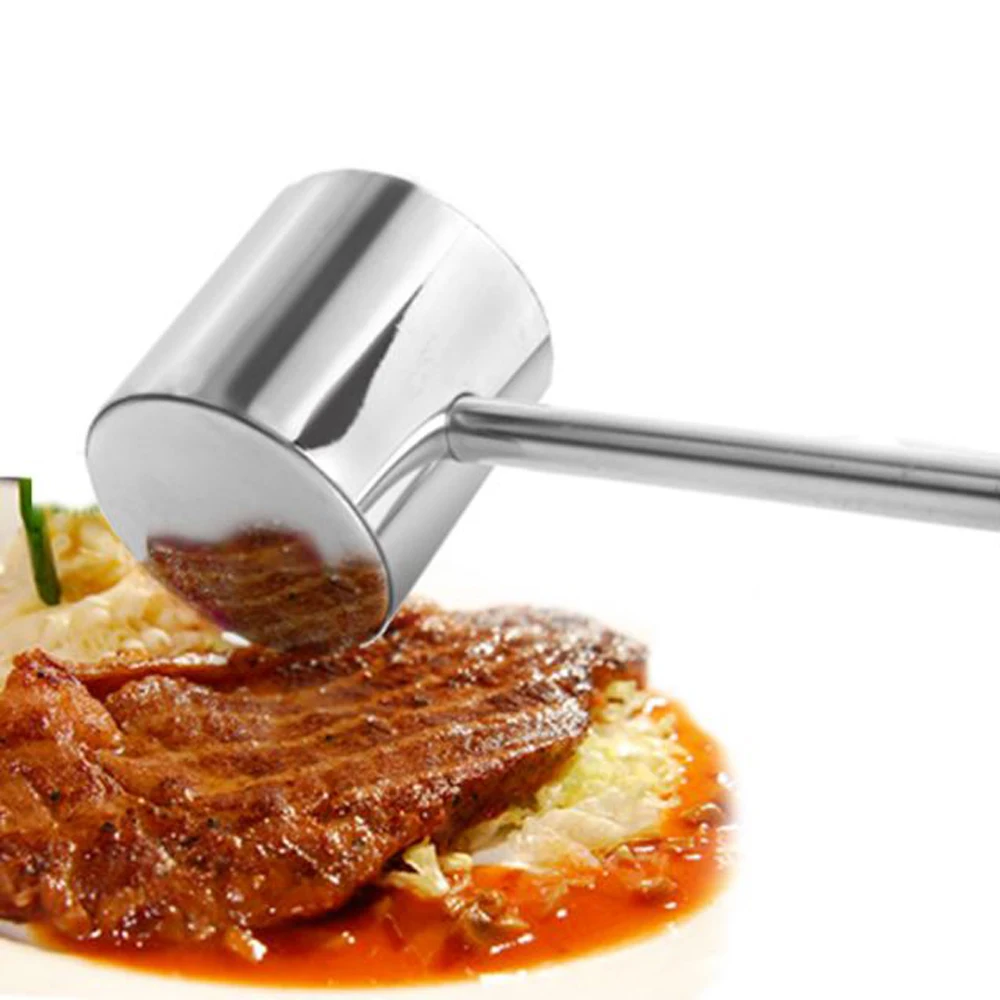 Нержавеющая сталь устройства для нежного стейка мясо молоток посуда knock-sided для стейк из свинины свободные кухонные аксессуары