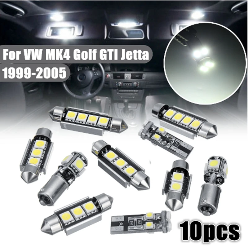 10 шт./компл. MK5 GOLF для моделей 2003 2009 12 в комнатных ламп чтения подсветки номерного