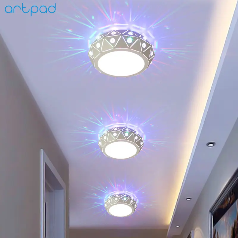 

Artpad Moden LED Crystal Ceiling Lights Surface Mount High Brightness Hallway Ceiling Lights for Living Room Corridor Hotel Lamp