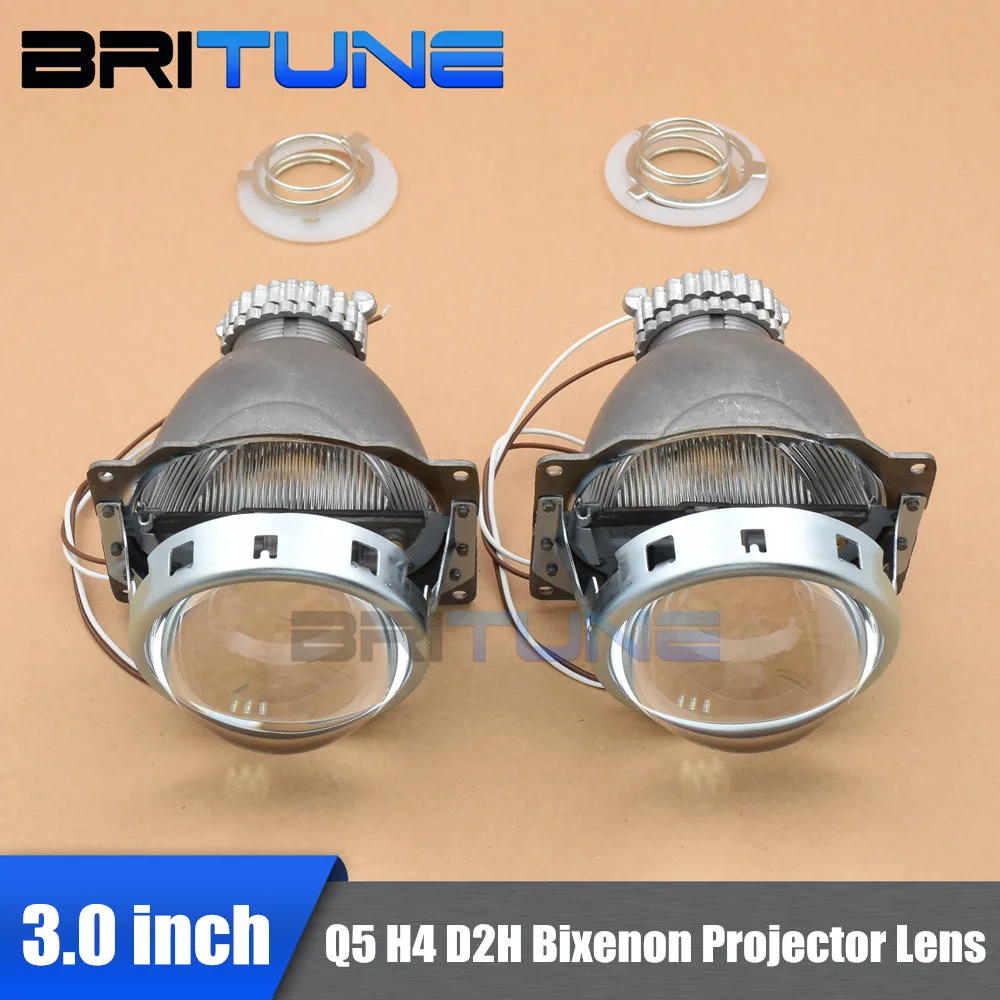 

3.0'' Q5 Koito Bi-xenon Projector Lens Using D2H D2S Mini HID Xenon Lamps H4 Cars Headlights Retrofit DIY Shrouds Accessories