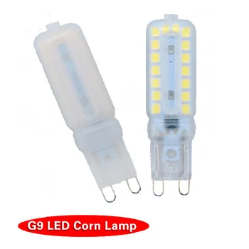 

50pcs/lot 3W 5W G9 corn bulb for Crystal Chandelier decoration lighting AC110V/220V G9 LED lamp 720 degree warm white cool white