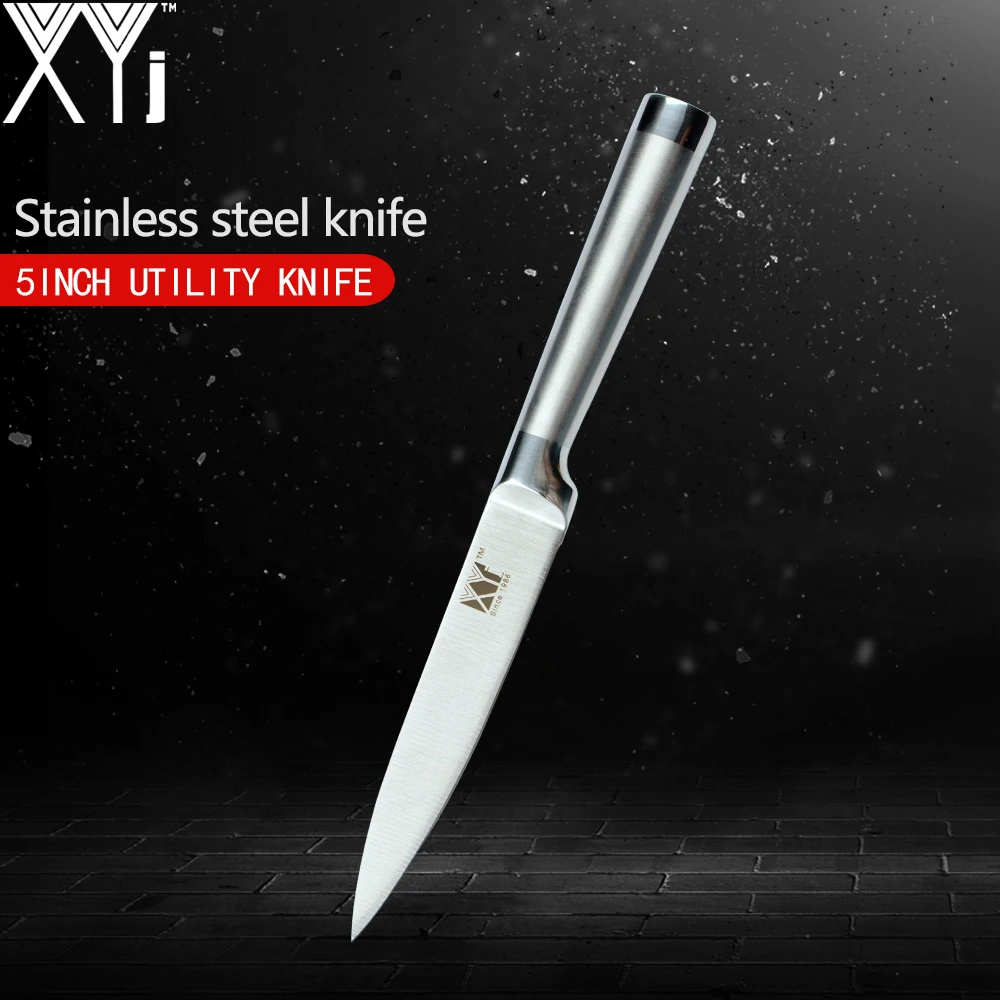XYj Seamless Welding Kitchen Knife Fully Stainless Steel Knives Straight Handle Cooking Tools One Of 3.5, 5, 7, 8, 8, 8 inch XYj Seamless Welding Kitchen Knife Fully Stainless Steel Knives Straight Handle Cooking Tools One Of 3.5, 5, 7, 8, 8, 8 inch