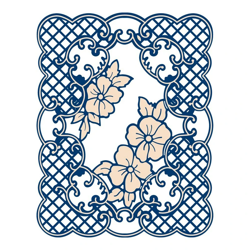 

Flower Frame Metal Dies Cutting Dies Scrapbooking Embossing Dies Cut Stencils Cards Craft Dies for New 2019