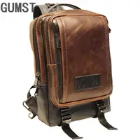 New Design Men's Backpack Single Shoulder Travel Rucksack Cross Body Chest Bag Travel Leisure Bag Vintage Europe Style 1