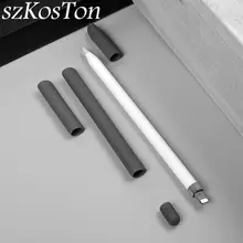 1 Набор 4 в 1 мягкий силиконовый нескользящий чехол для Apple карандаш, стилус, ручка, чехол для Apple Pencil Ipencil