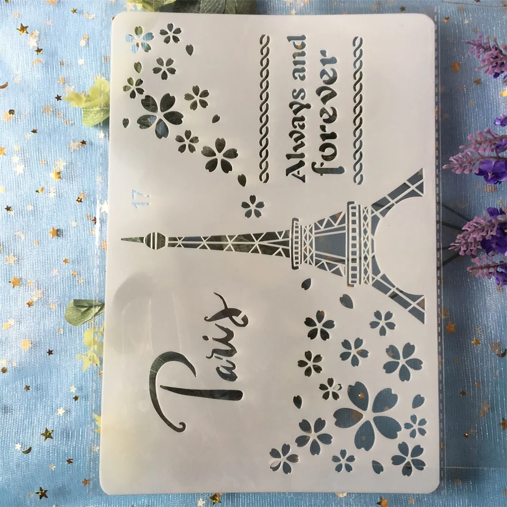 

1Pcs 26cm Butterfly Dragonfly Flower DIY Craft Layering Stencils Painting Scrapbooking Stamping Embossing Album Card Template