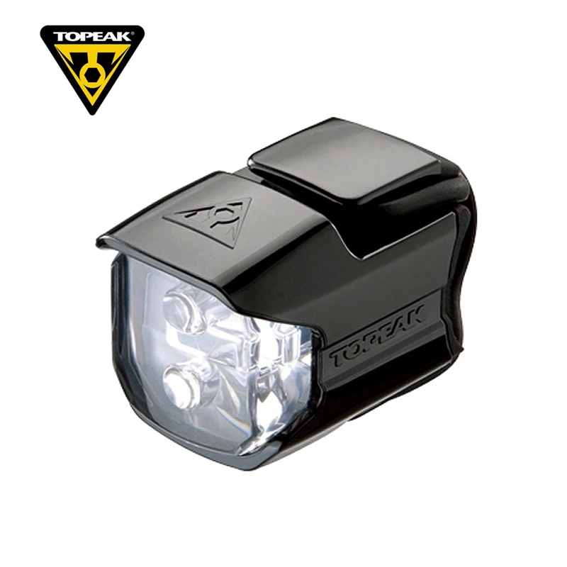

TOPEAK Whitelite Race Bicycle Front Handlebar Light Water-resistant Bike Headlight 2 Super Bright White LEDs Lamp 2 Mode TMS065