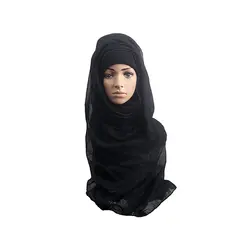 Для женщин Удобные Хлопковые мусульманское исламское Рамадан хиджаб длинный шарф шаль Обёрточная бумага Головные уборы ab2n