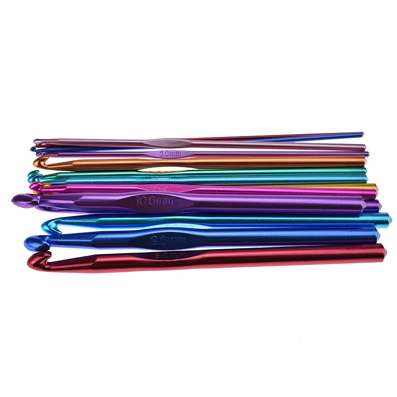 Mix 23pcs Crochet Hooks Set Yarn Knitting Needle Sewing Needles Scissors Set With Blue Case Women DIY Craft Tools Accessories  (8)