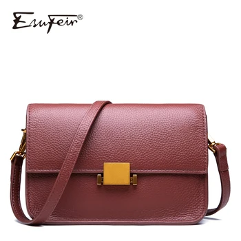 

New Arrival 2019 Genuine Leather women Shoulder Bag Casual Leather Messenger Bag Female Crossbody Bag Fashion Small Women Bag