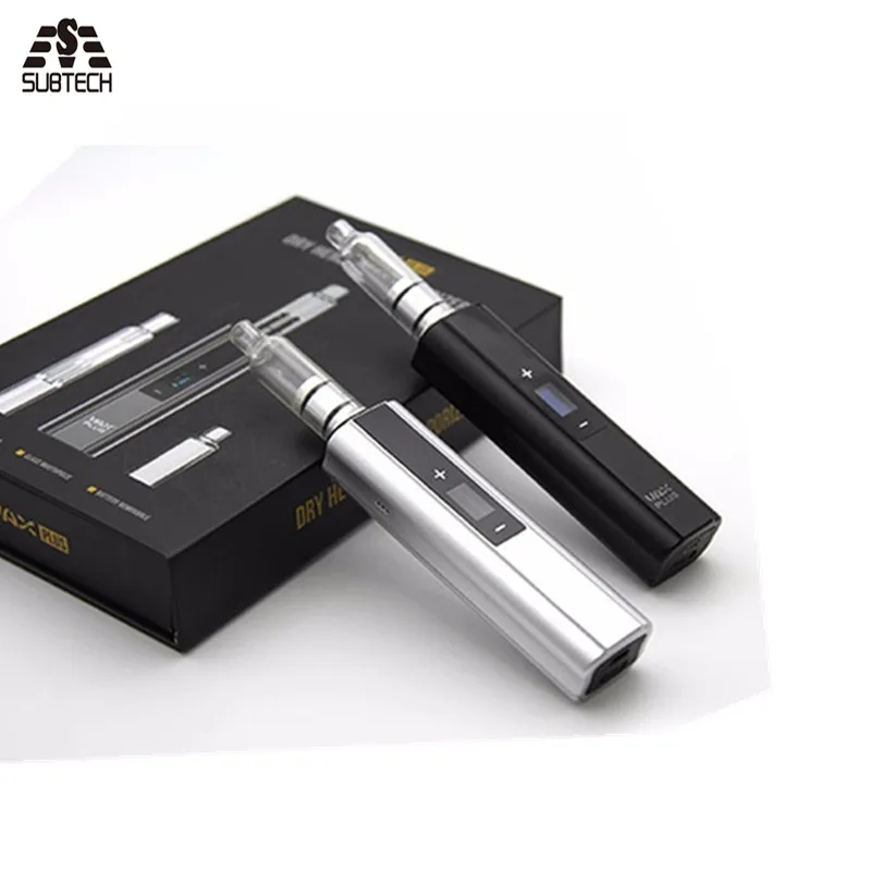 

Newest Vax plus dry herb & wax Vaporizer 3000mah battery OLED display TC electronic cigarette with water pipe smoking vape