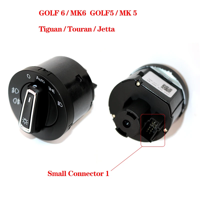 Красный автоматический головной светильник, переключатель, светильник, модуль датчика, обновленный хром для Golf 4 J etta MK4 Passat B5 Polo Caddy Golf 6 GOLF 7 Tiguan
