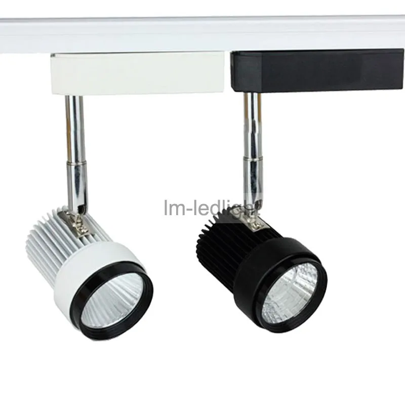 

3 wire LED track lighting 7W in white black track head spotlights warm / neture / pure white iluminacao led free ship 20pcs
