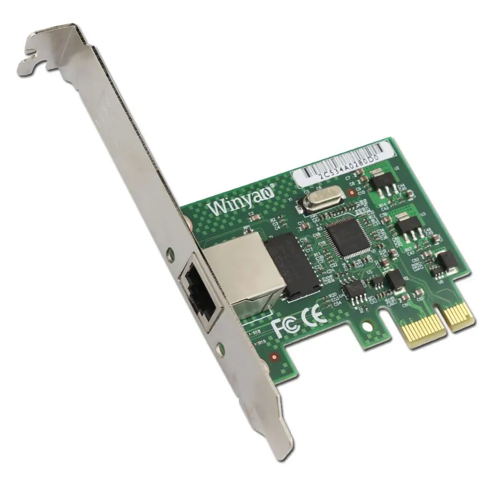 WY1000T1 PCI-E X1 10/100/1000M RJ45 Gigabit Ethernet Сетевая карта адаптер сервера Nic для Intel 82574L at9301ct/9301CT